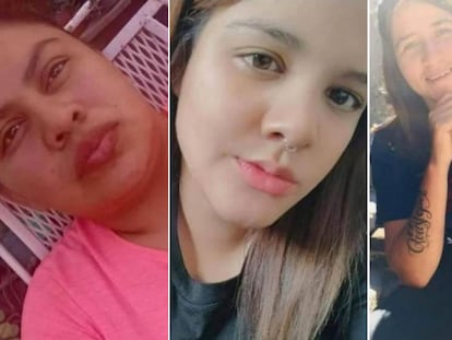 Patricia Iraetha, Yatzell Morazán y Tania Chavarría, las tres jóvenes desaparecidas el 7 de noviembre en San Luis Potosí.