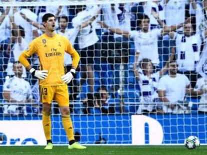 Courtois, silbado ante el Brujas tras encajar dos goles en tres disparos, presenta su peor media como profesional  1,5 tantos por partido