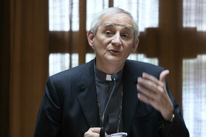 El cardenal Matteo Zuppi, presidente de la Conferencia Espiscopal Italiana y enviado del papa Francisco a Kiev para intentar iniciar negociaciones de paz entre Rusia y Ucrania.