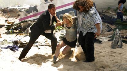 A scene from the pilot episode of 'Lost.'