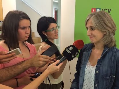 Camats en la rueda de prensa de este miércoles