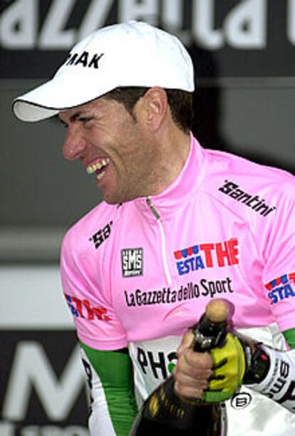 Juan Carlos Domínguez, en el podio.