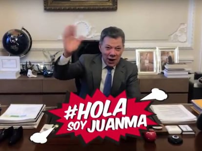 Juan Manuel Santos, ‘youtuber’ por un día