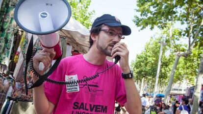 Protesta contra los recortes en el hospital de Viladecans el pasado verano.