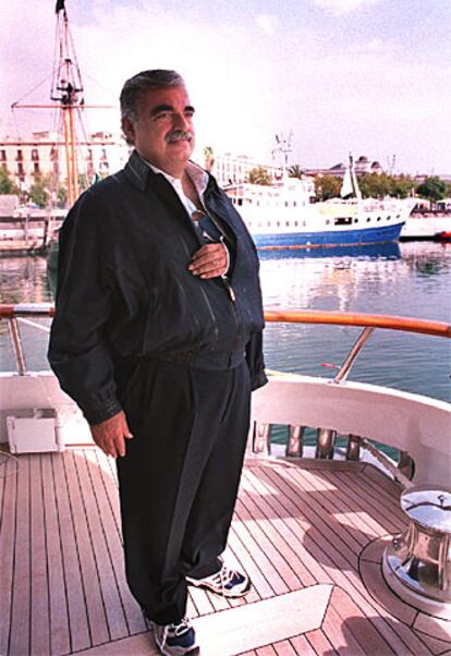 Rafik Hariri, en Barcelona en septiembre de 2004.