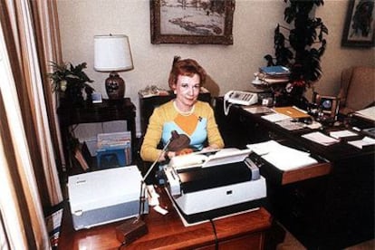 Rose Mary Woods, en su despacho, en 1973.
