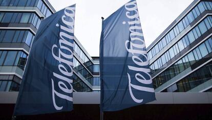 Fachada de la sede de Telefónica en Düsseldorf (Alemania).