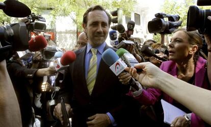 El presidente del Gobierno balear, José Ramón Bauzá, en la sede de su partido en Madrid.