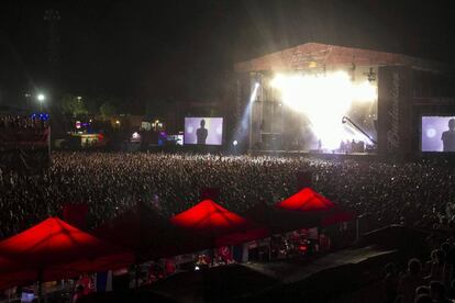 La actuación de Vetusta Morla en el Low Festival.