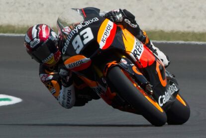 El piloto Marc Márquez, durante el Gran Premio de Italia.
