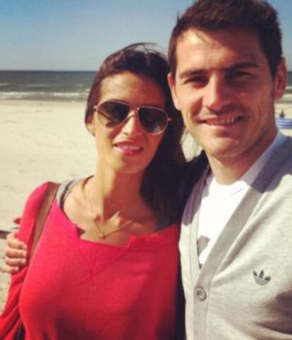 Sara Carbonero e Iker Casillas, en una imagen compartida en las redes sociales.