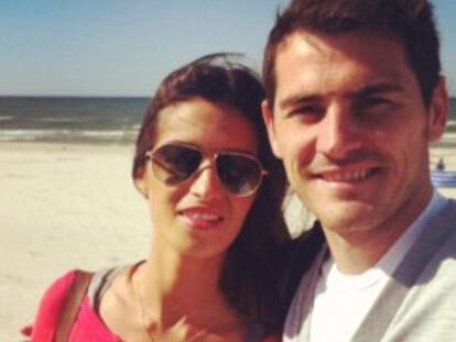 Sara Carbonero e Iker Casillas, en una imagen compartida en las redes sociales.