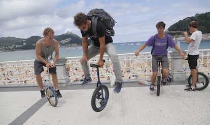 San Sebastián acoge desde el 27 de julio los mundiales de monociclo.