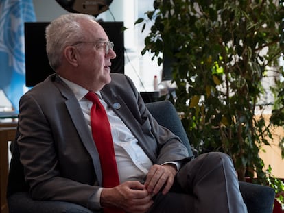 Mario Lubetkin, FAO regional director for Latin America and the Caribbean at the organization’s offices in Santiago de Chile, Tuesday, July 13, 2023.