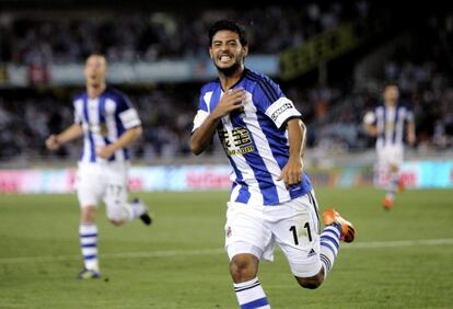 Carlos Vela, tras marcarle el domingo al Real Madrid