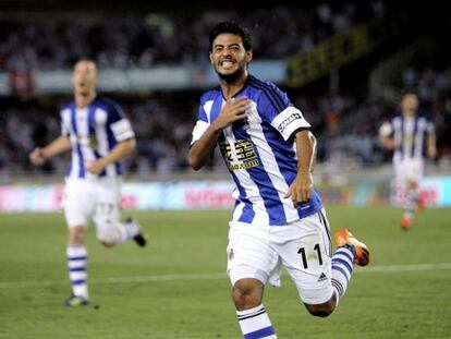 Carlos Vela, tras marcarle el domingo al Real Madrid