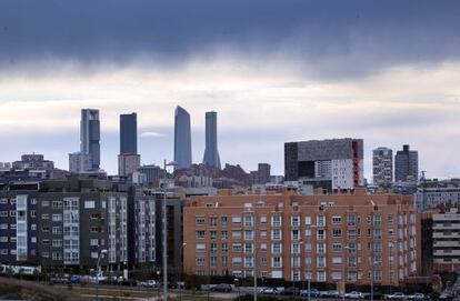 Viviendas en el bario de Sanchinarro en el distrito de Hortaleza de Madrid 