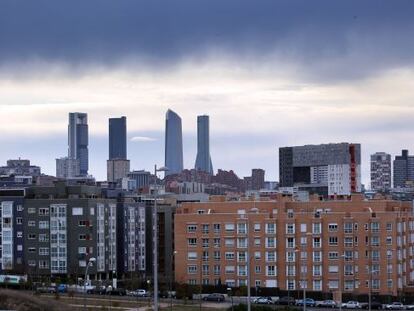 Viviendas en el bario de Sanchinarro en el distrito de Hortaleza de Madrid 