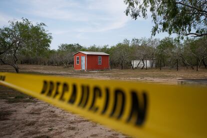 The hut where the kidnapped US citizens were found Tuesday, in the area of La Lagunona.