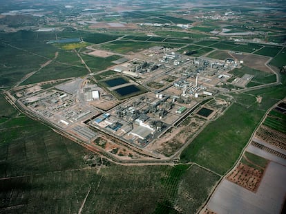 Vista aérea de la fábrica de Sabic en Cartagena (Murcia).