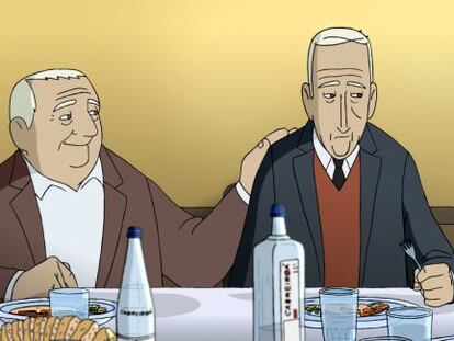 Un fotograma de la película española de animación 'Arrugas'