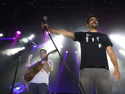 Estopa, en su concierto de este miércoles en Madrid.