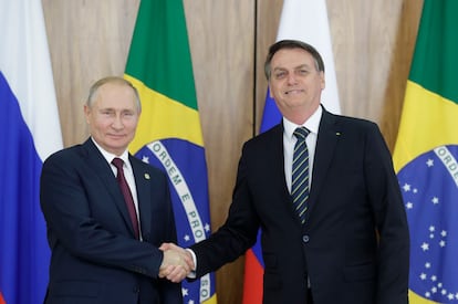 Vladimir Putin y Jair Bolsonaro