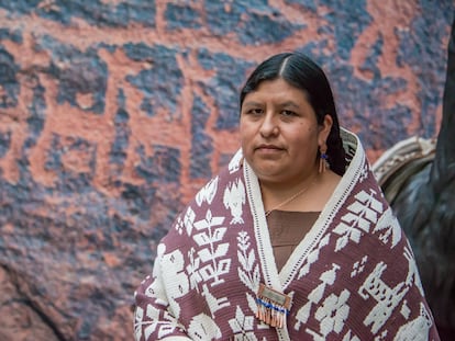 La directora del Museo Nacional de Etnografía y Folklore de Bolivia Elvira Espejo.