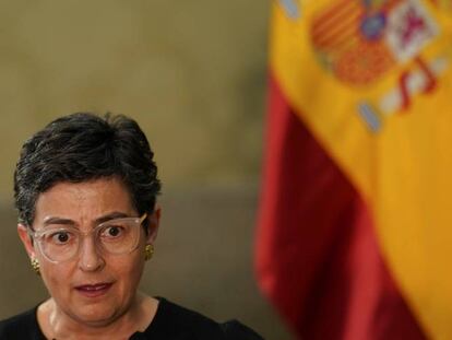 La ministra de Exteriores de España, Arancha González Laya, el día 14. reuters