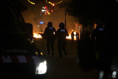 Incidentes en Can Vies durante la primavera de 2014.