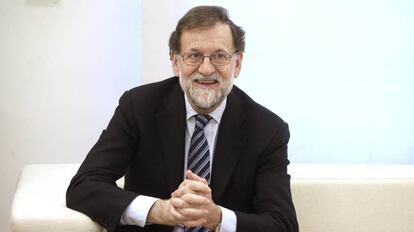 El presidente del Gobierno, Mariano Rajoy, en la Moncloa, el pasado 1 de febrero.
