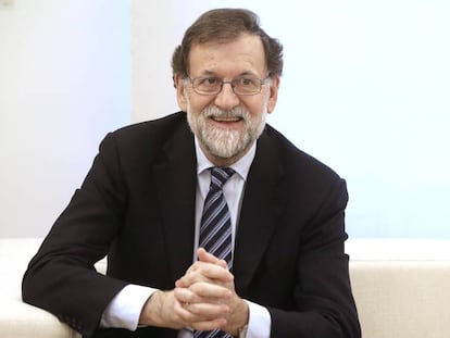 El presidente del Gobierno, Mariano Rajoy, en la Moncloa, el pasado 1 de febrero. 