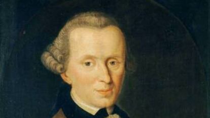 'Immanuel Kant' (1768), por Johann Gottlieb Becker.