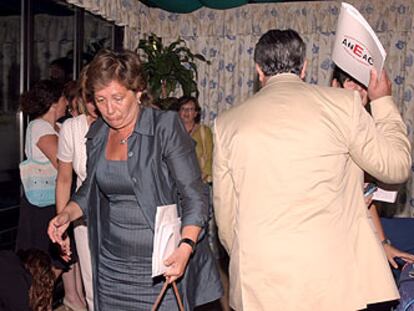 Pilar González de Frutos, presidenta de Unespa, y Rafael Merino, presidente de Aneac.