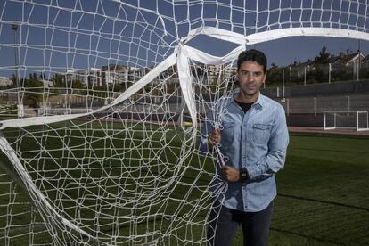 El entrenador del Rayo Vallecano, Míchel, en la Ciudad Deportiva del club.