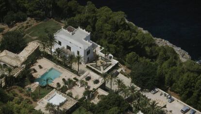 Vista aérea de 'S'Estaca', la propiedad de Michael Douglas en Mallorca.