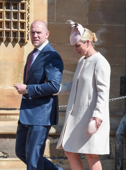 Zara, nieta de Isabel II y su esposo Mike Tindall.