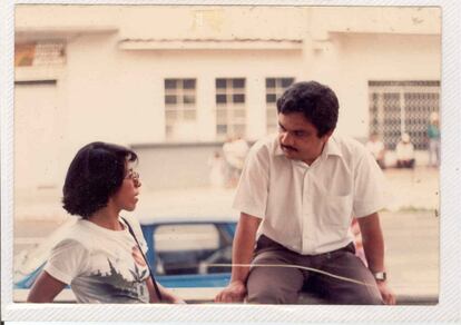 Una fotografía de archivo que muestra a Regina Martínez en su juventud. 