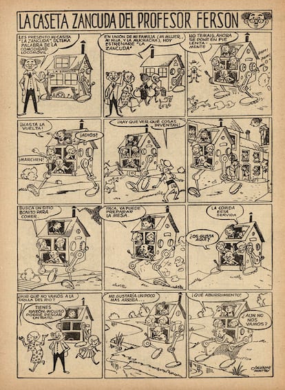 Primera aparición de una saga que duró poco: La caseta zancuda del profesor Ferson, de Salvador Mestres (1961).