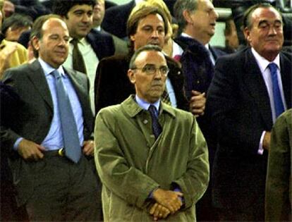Gaspart, en el palco del Camp Nou durante el último Barça-Madrid.