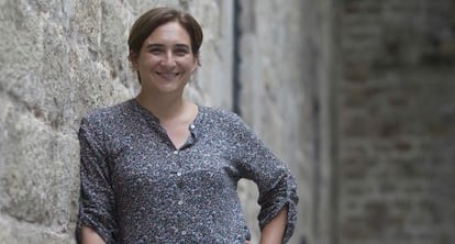 Ada Colau, la portavoz del movimiento Guanyem que impulsa una candidatura a la alcaldía de Barcelona.