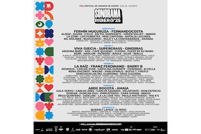 Este é o cartaz da nova edição do festival Sonorama Ribera.