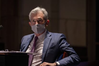 El presidente de la Fed, Jerome Powell, el pasado 30 de junio en el Congreso.