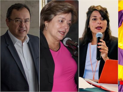 Alfonso Prada, Gloria Inés Ramírez, Irene Vélez y María Isabel Urrutia, nuevos ministros del Gobierno de Gustavo Petro.