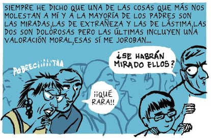 P&aacute;gina creada para EL PA&Iacute;S por Miguel Gallardo, autor del c&oacute;mic &#039;Mar&iacute;a y yo&#039; para contar la relaci&oacute;n con su hija autista.