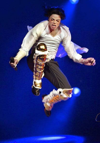 Michael Jackson, en una actuación en Nueva York en abril de 2002.