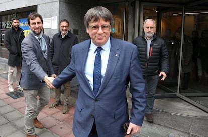 Carles Puigdemont y Toni Comín