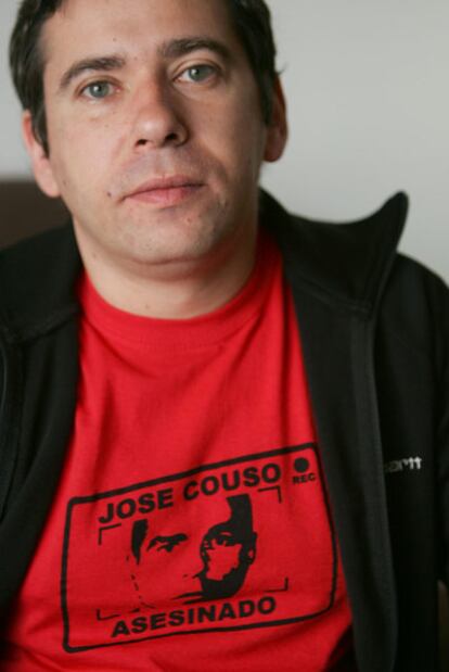 Javier Couso, durante  una entrevista en 2008.
