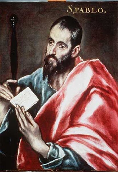 El óleo &#39;San Pablo&#39;, de la serie &#39;Apostolado&#39;, pintado por El Greco en sus inicios.