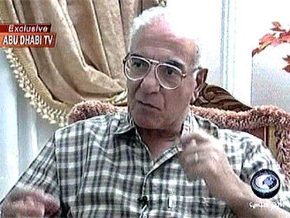 El ex ministro de Información Mohamed Said al Sahaf, durante su entrevista en Abu Dhabi TV.
/ ASSOCIATED PRESS